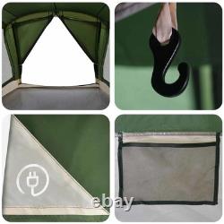 WALPLUS Family Tent Green 550x555x208cm Large Camping Shelter 12 Person