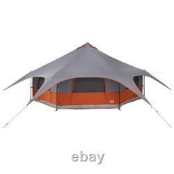 WALPLUS Family Tent Grey Orange 18 Person Large Waterproof Camping Tent