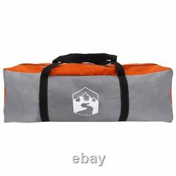 WALPLUS Family Tent Grey Orange 18 Person Large Waterproof Camping Tent