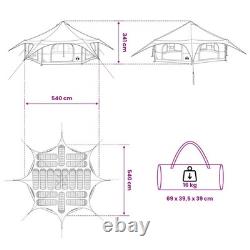 WALPLUS Family Tent Grey Orange 18 Person Large Waterproof Camping Tent