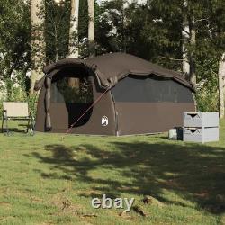 WALPLUS Family Tent Tunnel 6-Person Brown Waterproof Camping Outdoor Shelter