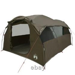 WALPLUS Family Tent Tunnel 6-Person Brown Waterproof Camping Outdoor Shelter