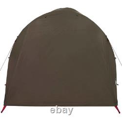 WALPLUS Family Tent Tunnel 6-Person Brown Waterproof Camping Outdoor Shelter