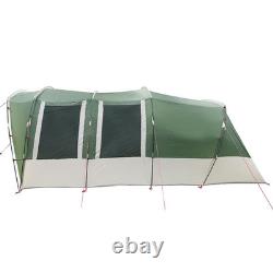 WALPLUS Family Tent Tunnel 8 Person Green Waterproof Camping Shelter