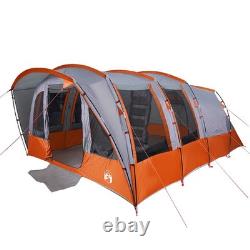 WALPLUS Family Tent Tunnel 8-Person Grey Waterproof Large Camping Shelter
