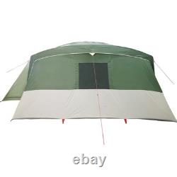 WALPLUS Family Tunnel Tent 16-Person Green Large Waterproof Shelter