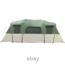 WALPLUS Family Tunnel Tent 16-Person Green Large Waterproof Shelter