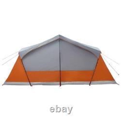 WALPLUS Grey Orange Cabin Tent with Roof 480x273x205cm Outdoor Camping