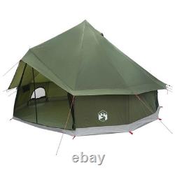WALPLUS Olive Green Tipi Tent 300x300x200cm Polyester Steel Camping Lodge