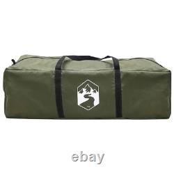 WALPLUS Olive Green Tipi Tent 300x300x200cm Polyester Steel Camping Lodge