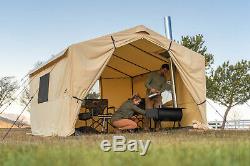 Wall Tent with Stove Jack 6 Person Outdoor Large Camping Family Shelter 12'x10