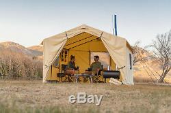 Wall Tent with Stove Jack 6 Person Outdoor Large Camping Family Shelter 12'x10