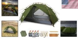 Waterproof 2 Person Camping Tent Lightweight, Easy Setup & Versatile Canopy