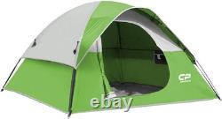 Waterproof 3 Person Camping Tent Quick 5Min Setup Lightweight Dome Green