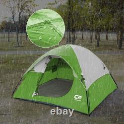 Waterproof 3 Person Camping Tent Quick 5Min Setup Lightweight Dome Green