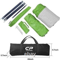 Waterproof 3 Person Camping Tent Quick 5Min Setup Lightweight Dome Green