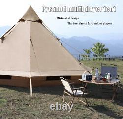 Waterproof 4M Bell Tent Glamping Yurt Tent of 4 Person 3.9m Wide Baralir Bell