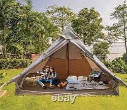 Waterproof 4M Bell Tent Glamping Yurt Tent of 4 Person 3.9m Wide Baralir Bell