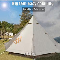 Waterproof 4M Bell Tent Glamping Yurt Tent of 4 Person 3.9m Wide Baralir Bell