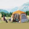 Waterproof Camping Tent, 4 Person Easy Setup Family Tent