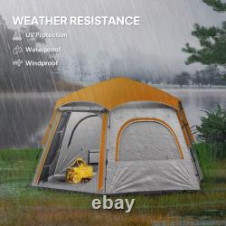 Waterproof Camping Tent, 4 Person Easy Setup Family Tent