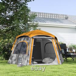 Waterproof Camping Tent, 4 Person Easy Setup Family Tent