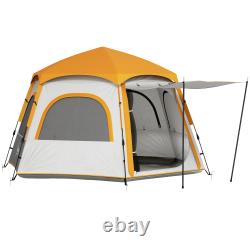 Waterproof Camping Tent, 4 Person Easy Setup Family Tent