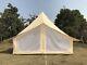 Waterproof Cotton Canvas Safari Bell Tent For Family Camping With Two Mesh Doors