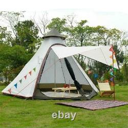 Waterproof Double Layer Family Indian Style Teepee Camping Tent Outdoor Garden