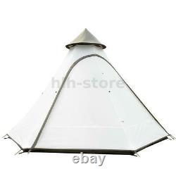 Waterproof Double Layer Family Indian Style Teepee Camping Tent Outdoor Garden