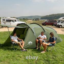 Waterproof Family Tunnel Tent 4 Person 3 Season Camping Festival Tent