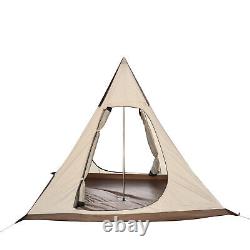 Waterproof Indian Style Large Pyramid Teepee Tipi Tent Family Camping 4-person