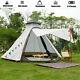 Waterproof Lightweight Double-layer Family Indian Style Teepee Camping Tent