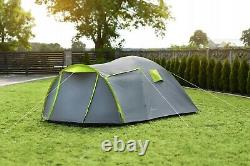 Waterproof Tent for 4 People, Family Tent Camping Ten Green Holiday Tent Large