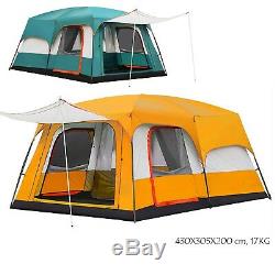 Waterproof Travel 6-8 Persons Large Camping Double Layer Big Adventure Tent
