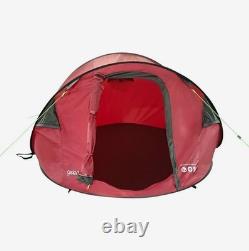 Weekend Escape 3 Man Pop Up Tent Quick Pitch Compact Outdoor Camping Shelter UK