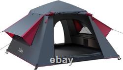 Yafaca Camping Tent, 3 Man Pop Up Tent Extra Large Waterproof Automatic Dome Ten