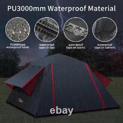 Yafaca Camping Tent, 3 Man Pop Up Tent Extra Large Waterproof XL, Grey