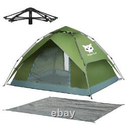 1-4 Person Automatic Man Tente De Famille Instant Pop Up Tente De Camping Respirant