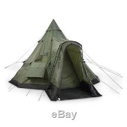 10 Personnes Deluxe Tente Tipi 14'x14 'camping Extérieur Imperméable, Extra Large