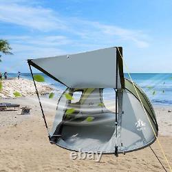 2-4 Homme Pop Up Camping Tente Imperméable Installation Automatique Tente Famille Instantanée