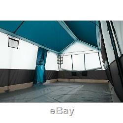 20x12 'nouveau Camping Blue Instant Family Cabin 3 Room Large Tent 12 Personnes Étanche