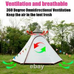 3-4 Homme Camping Tente Yurt Waterproof Randonnée En Plein Air Pique-nique Avec Anti Mosquito Net