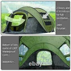 3-4 Homme Family Camping Tente Portable Pop Up Waterproof Outdoor Randonnée Tente