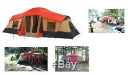 3 Chambre Grande Cabine Tente 10 Personne Camping Chasse 20'x11' Extérieur Ozark Trail