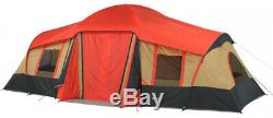 3 Chambre Grande Cabine Tente 10 Personne Camping Chasse 20'x11' Extérieur Ozark Trail