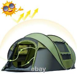 34 Homme Tente De Famille Instant Pop Up Tente Respirant Camping De Plein Air Randonnée @d