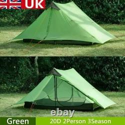 3F 2 Pro Tente de Camping Léger Personne 3 Saisons 20D Silnylon Vendeur UK