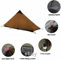 3f Lanshan 1 Personne Tente Ultra-légère 3 Saison Backpacking Randonnée Camping Sauvage Nouveau