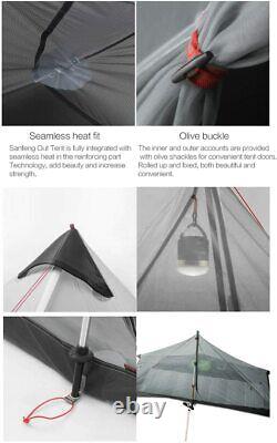 3f Lanshan 1 Ultralight 1 Person Wild Camping Tente Légère 4 Saison Tente Nouveau